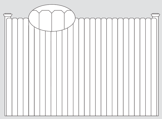 1 x 4 privacy fence style