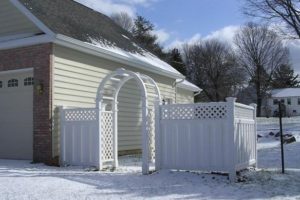 archway in snow
