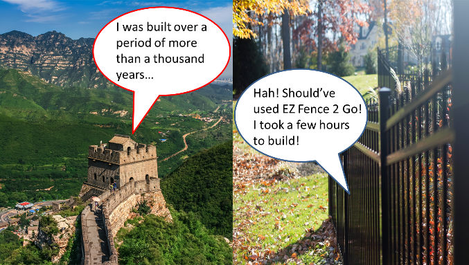 The Great Wall of China Vs. The Great Fence of DIY