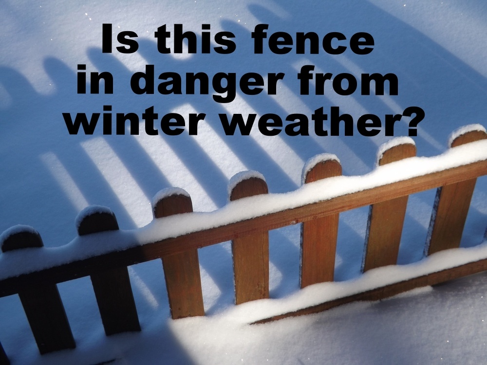 You must prepare your wood fence for winter by staining or sealing