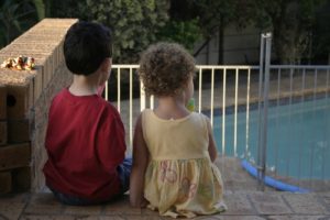 A pool fence should keep your children safe from the water.