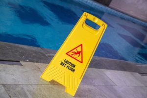 Be sure to watch for areas that pose a slip hazard