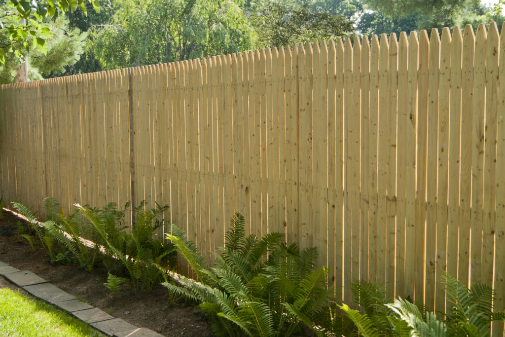 spruce stockade fence