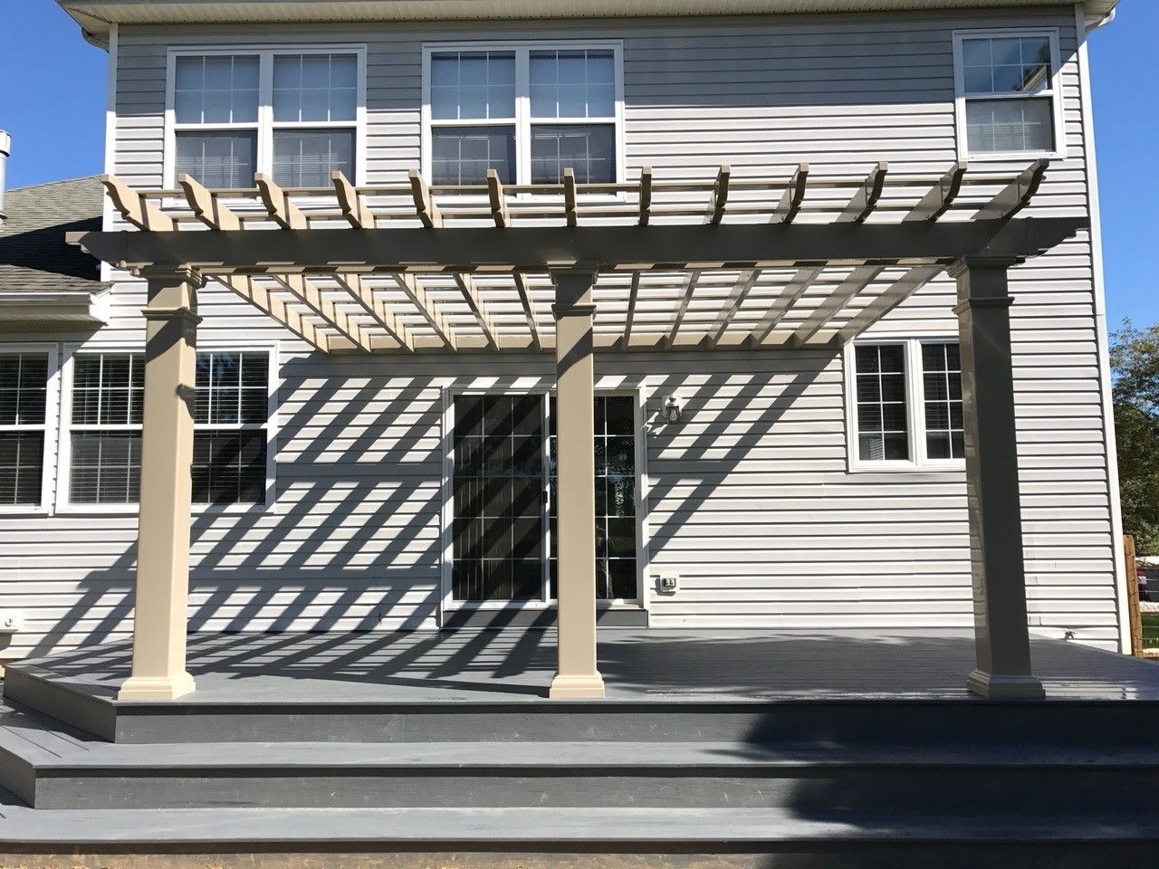 Large Pergola over a patio