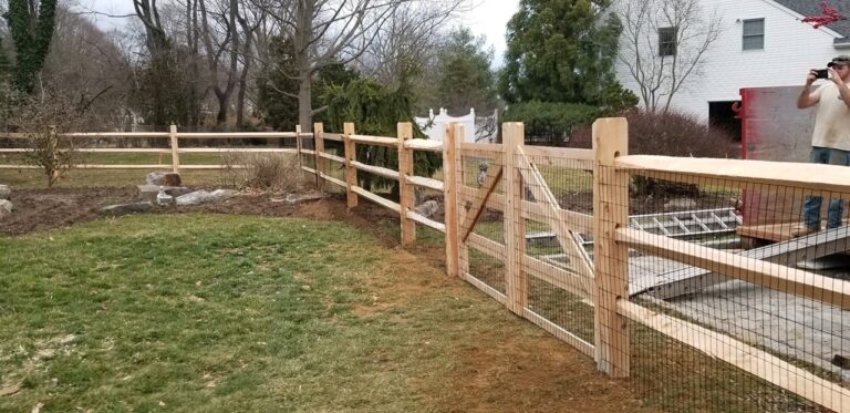 Cedar Split Rail fence