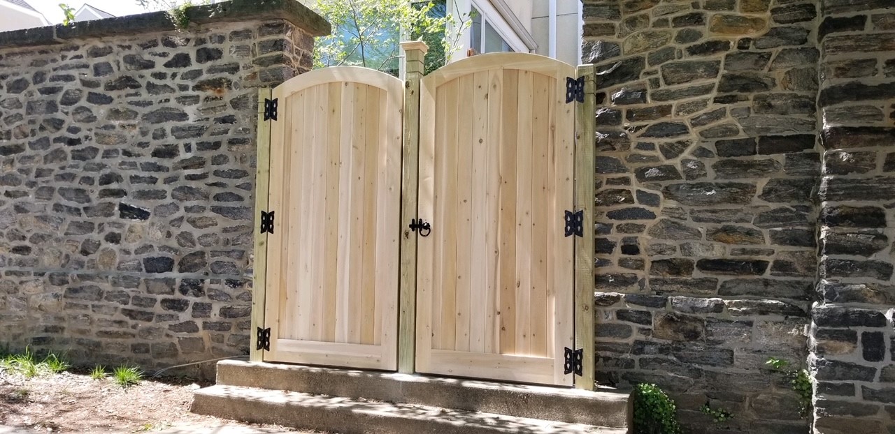 Custom 8' Tall Arched Gates