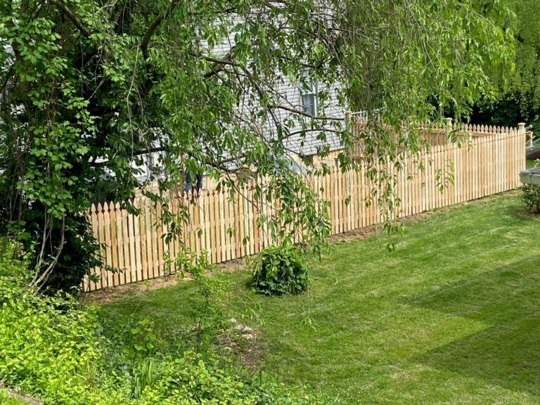 6' tall Spaced Picket Fence