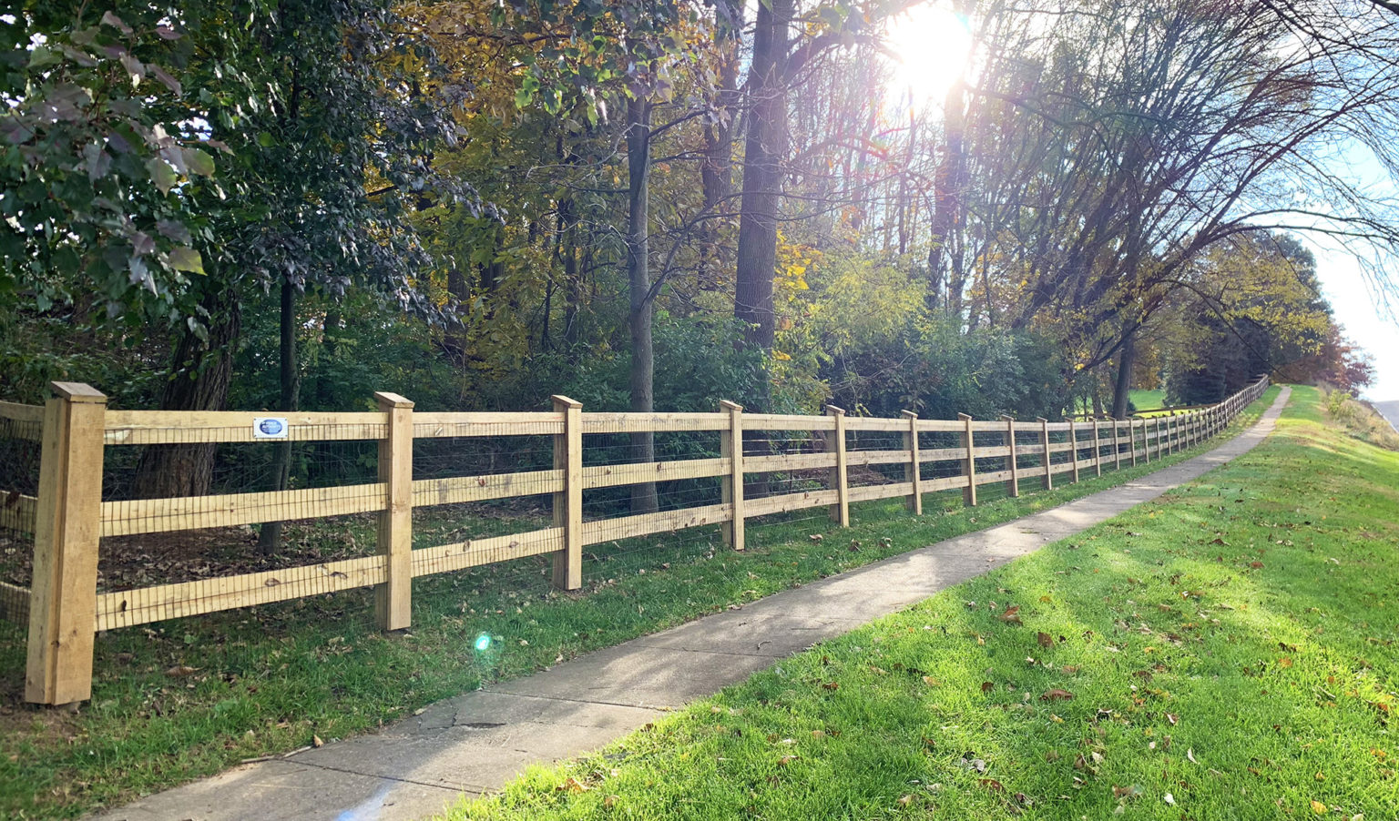 Natural and Treated Split Rail Fences | The Fence Authority