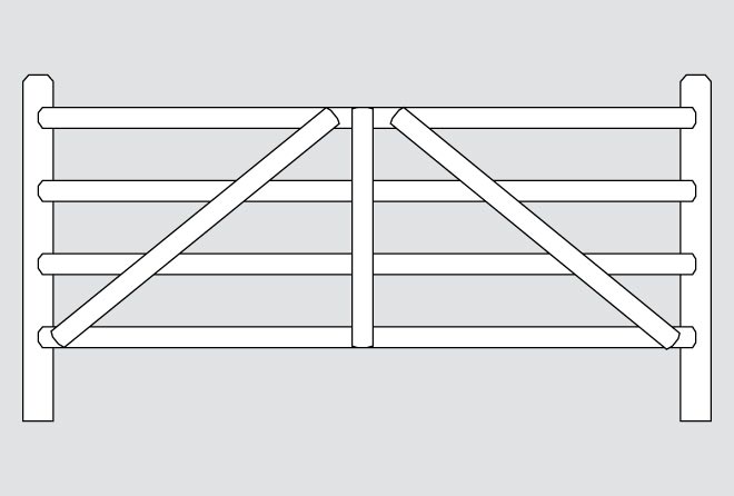 English hurdle fence style