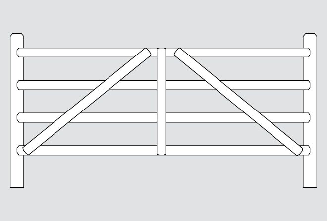 English hurdle fence style