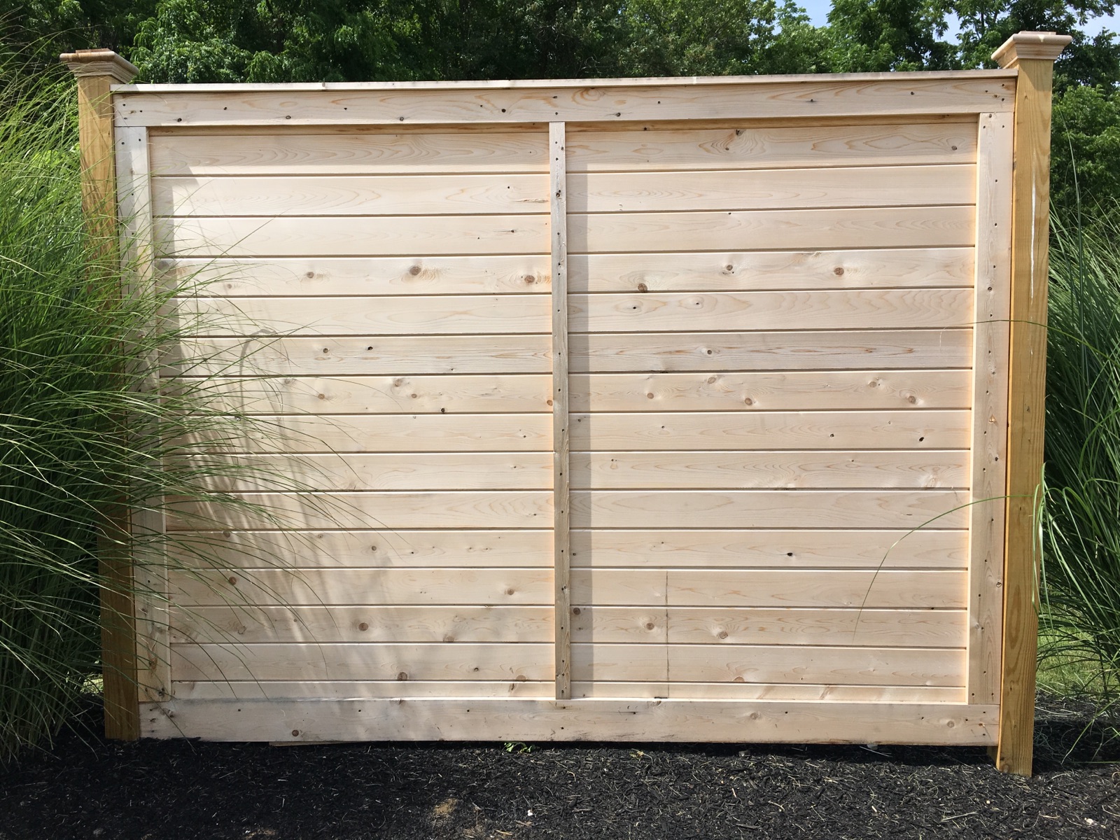 1 x 5 horizontal privacy wood fence style