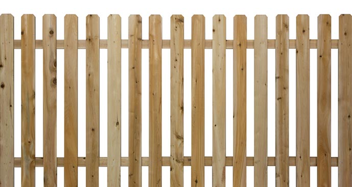 contemporary spaced picket fence style