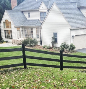 Home with fence