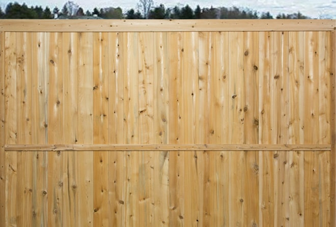 1 x 5 tongue and groove privacy fence style